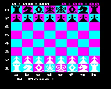 Chess (1983)(Acornsoft) screen shot game playing